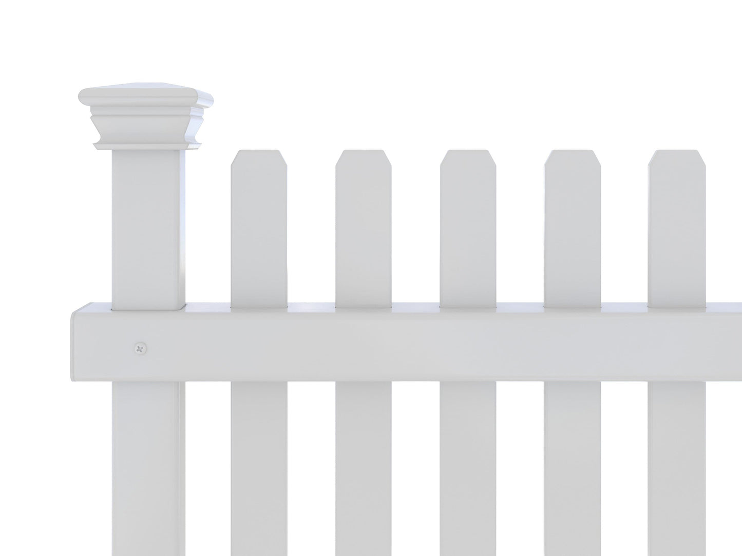 Zippity Outdoor Products Roger Rabbit 3 Panels 2-ft H x 2-ft W White Vinyl Flat-top Fence Panel (Unassembled)