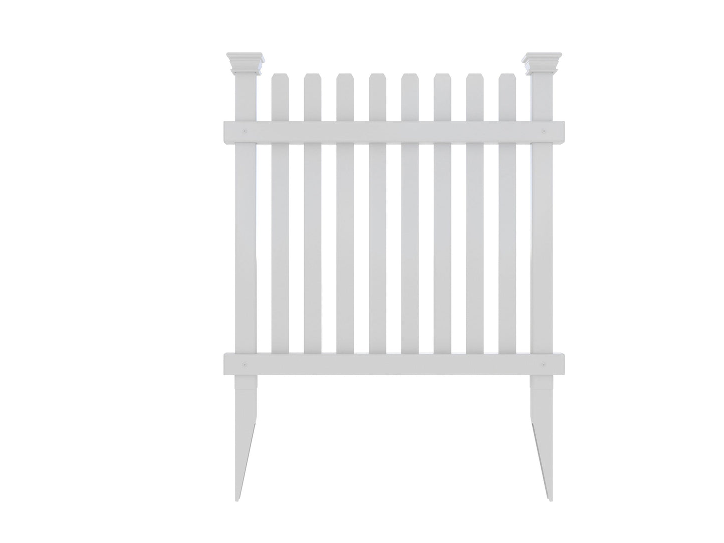 Zippity Outdoor Products Roger Rabbit 3 Panels 2-ft H x 2-ft W White Vinyl Flat-top Fence Panel (Unassembled)