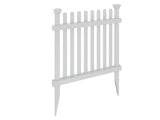 Zippity Outdoor Products Roger Rabbit 3 Panels 2-ft H x 2-ft W White Vinyl Flat-top Fence Panel (Unassembled)