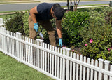 Zippity Outdoor Products Roger Rabbit 3 Panels 2-ft H x 2-ft W White Vinyl Flat-top Fence Panel (Unassembled)