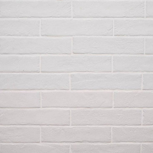 MSI Capella White Brick 2-1/3 in. x 10 in. Matte Porcelain Floor and Wall Tile (5.17 sq. ft. / case)
