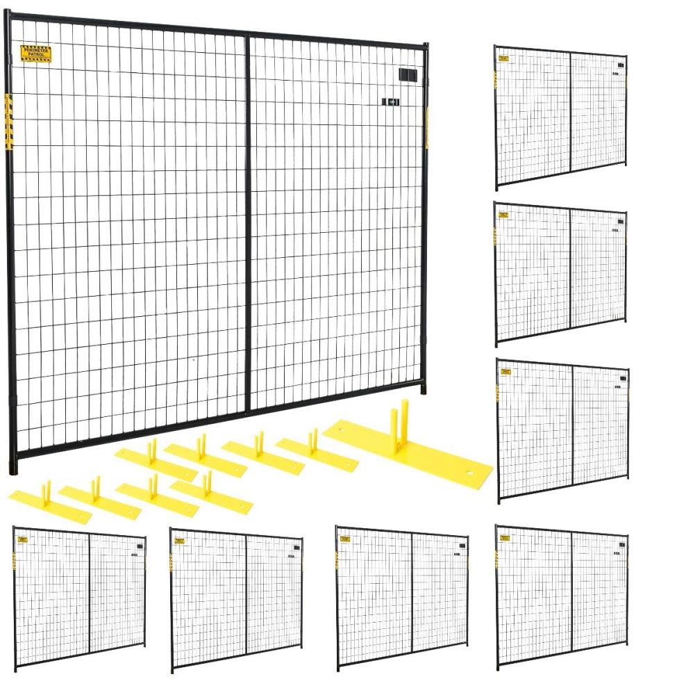 Perimeter Patrol 6-ft H x 7.25-ft L Multi-Purpose Steel Fence Panel