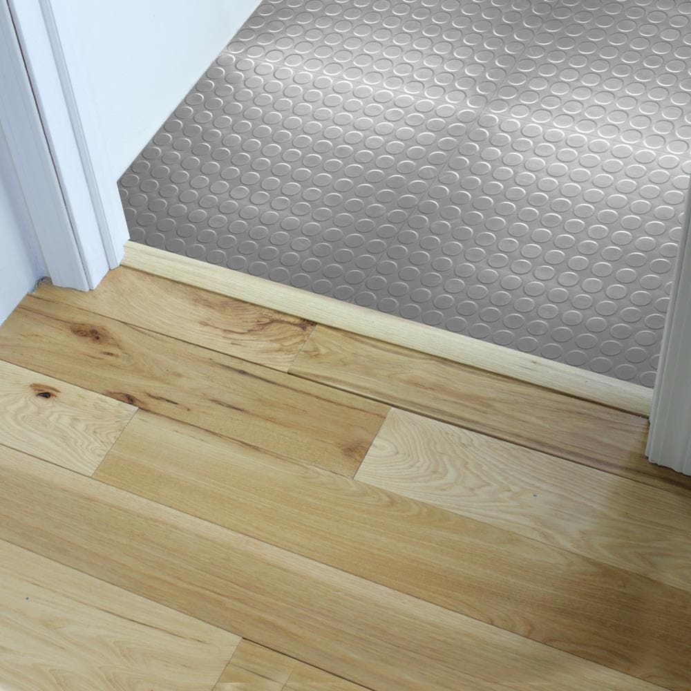 Flexco Vanilla 0.46-in T x 2-in W x 78-in L Solid Wood T-moulding