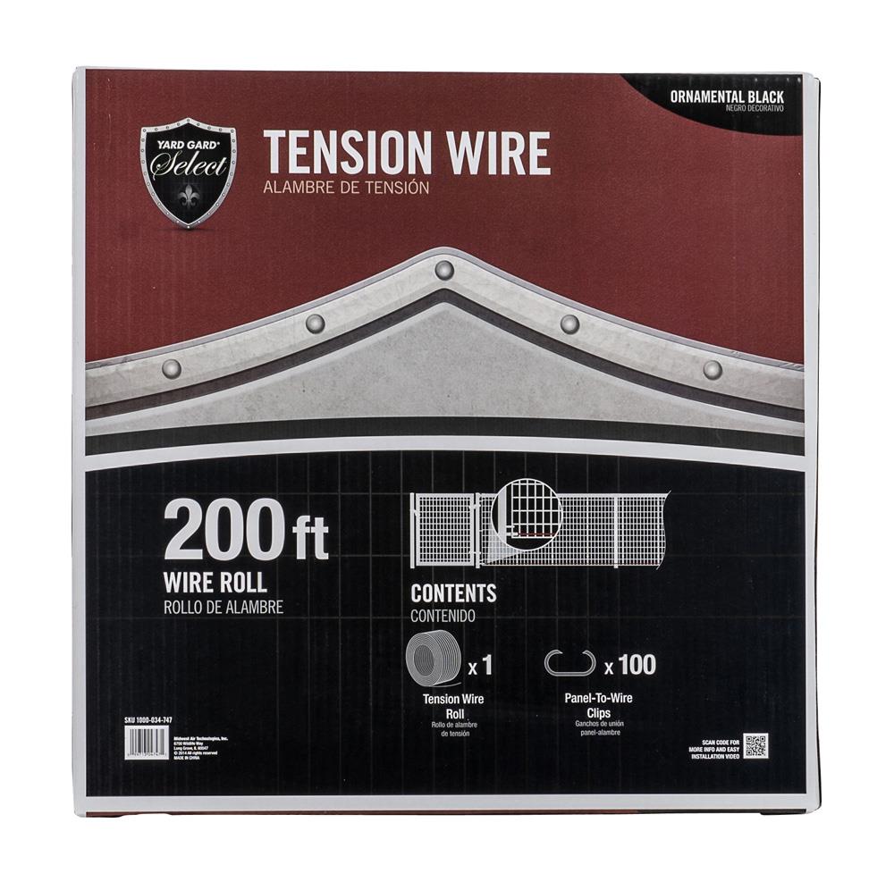 Yardgard Select 17.5-in Black Steel Tension Wire For Metal Fence