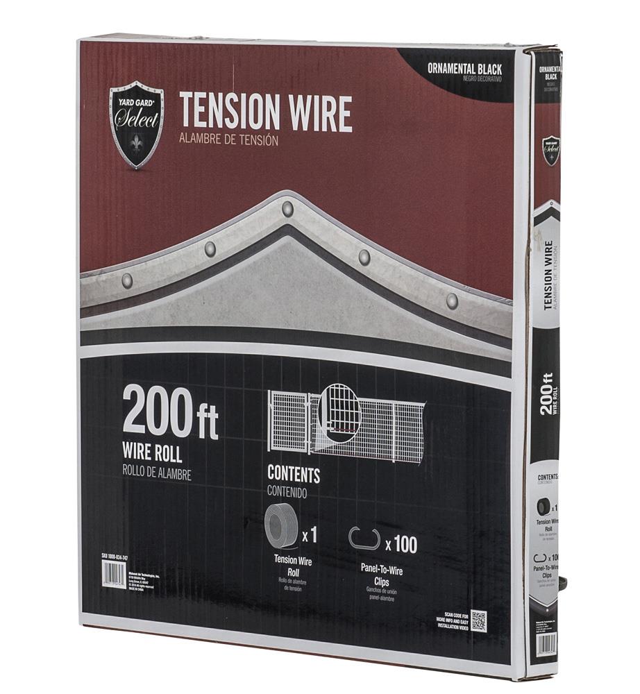 Yardgard Select 17.5-in Black Steel Tension Wire For Metal Fence