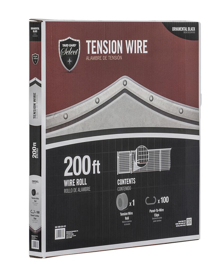 Yardgard Select 17.5-in Black Steel Tension Wire For Metal Fence