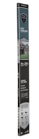 Yardgard Select 2-in Black Steel Universal Bracket For Metal Fence