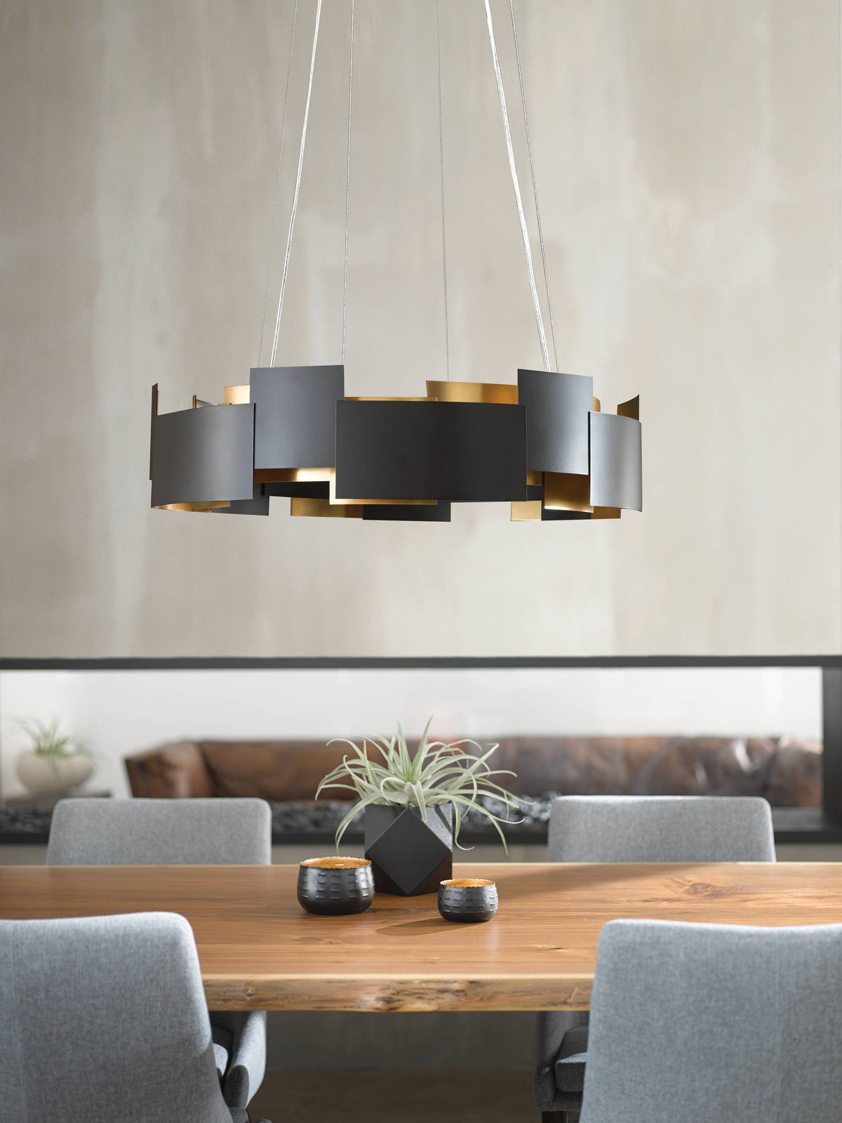 Kichler Moderne 1-Light Bronze Modern/Contemporary Led Chandelier
