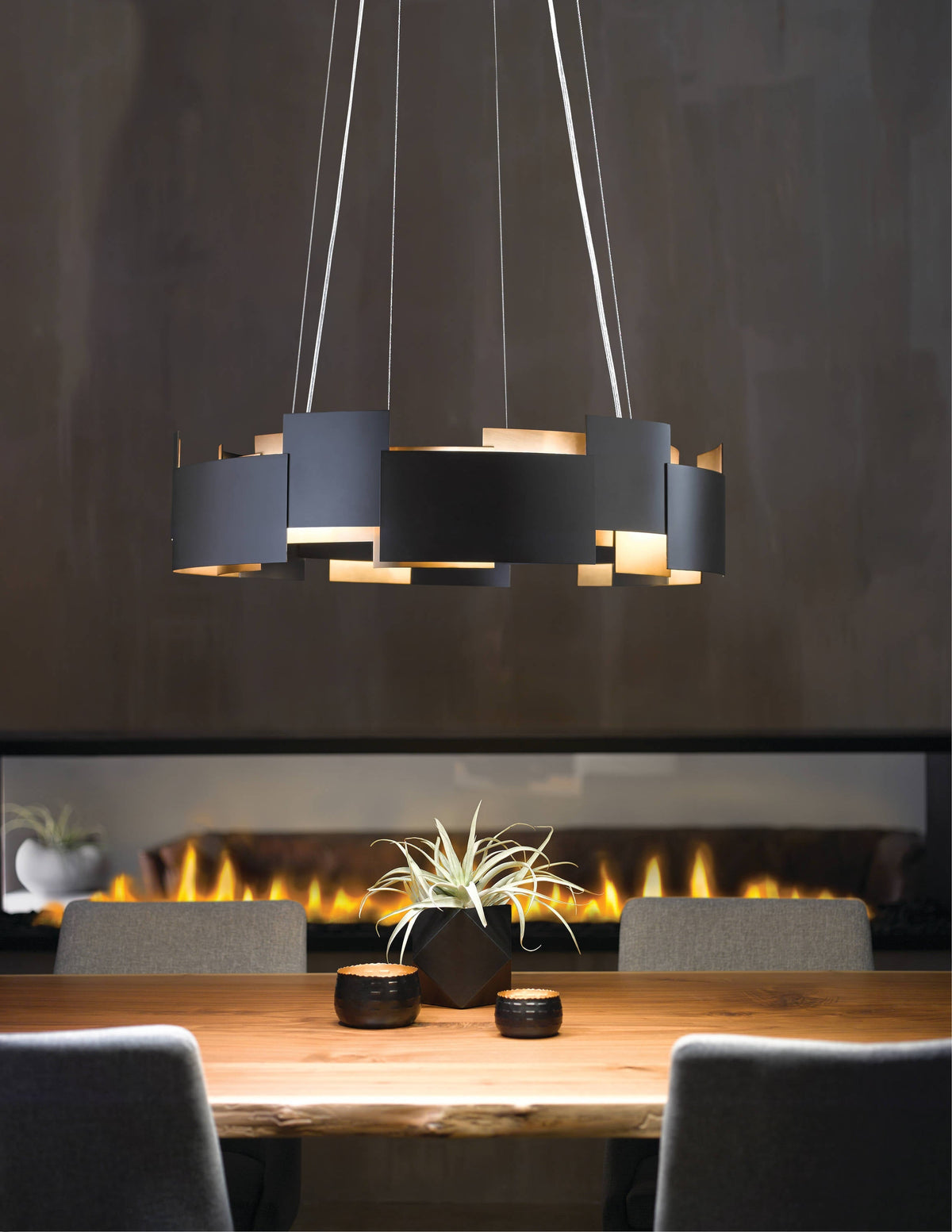 Kichler Moderne 1-Light Bronze Modern/Contemporary Led Chandelier