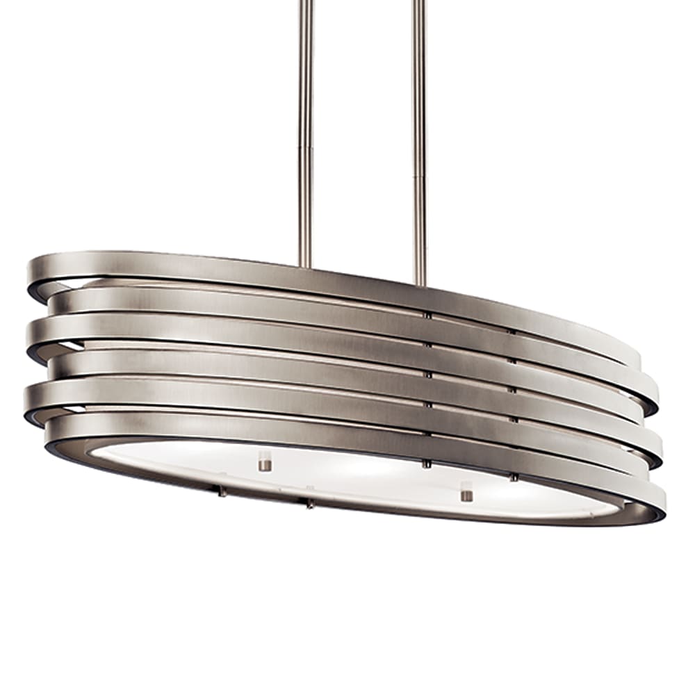 Kichler Roswell 3-Light Brushed Nickel Modern/Contemporary Chandelier