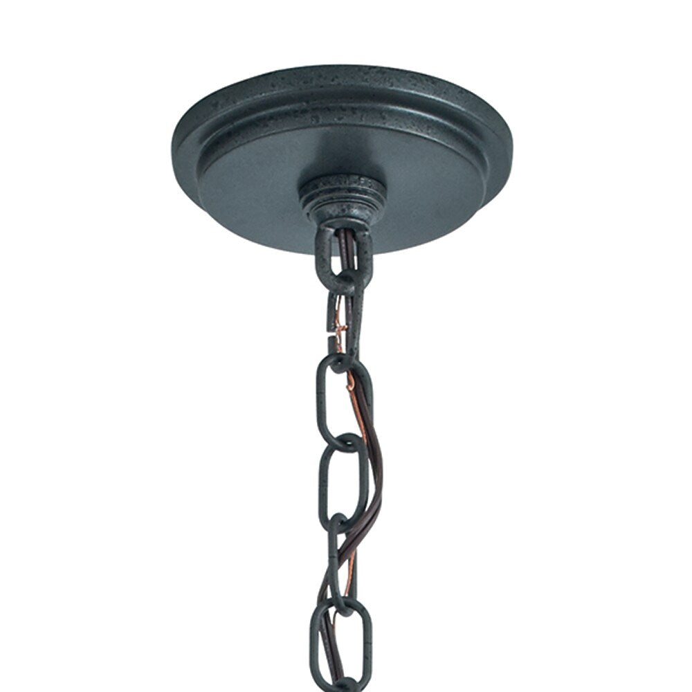 Kichler Evan 5-Light Antique Gray Modern/Contemporary Cage Chandelier