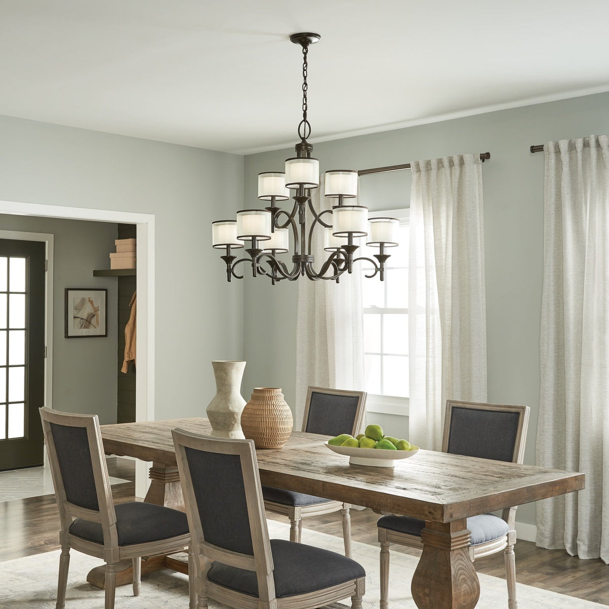 Kichler Lacey 9-Light Bronze Transitional Chandelier