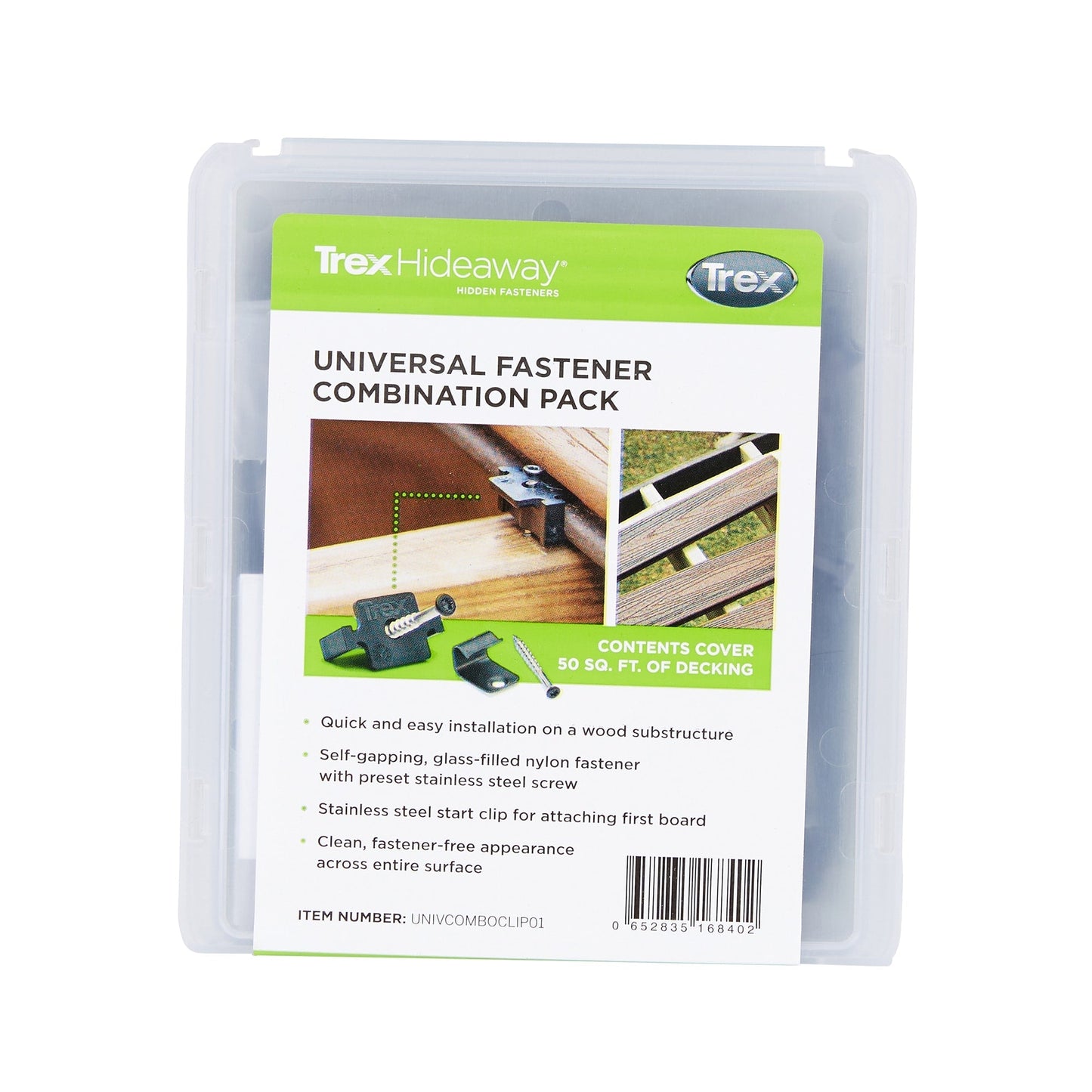 Trex Universal 1-in Black Hidden Deck Fastener 50-sq ft (94-Pack)