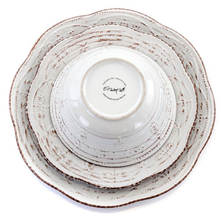 Rustic Birch 16-Piece Casual White Stoneware Dinnerware Set (Service for 4)