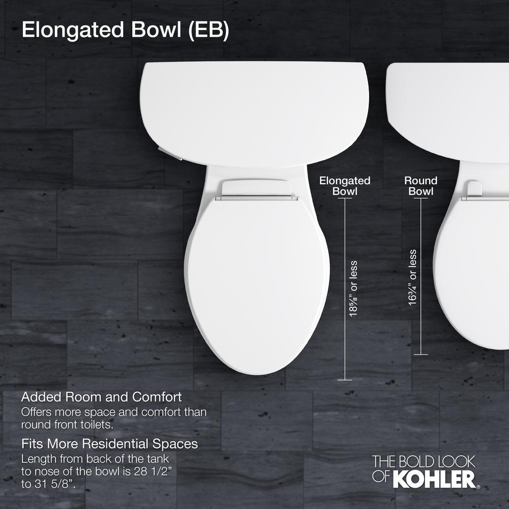 Highline Classic Comfort Height 10 in. Rough-In 2-Piece 1.28 GPF Single Flush Elongated Toilet in White - Super Arbor