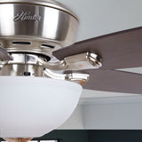 Hunter Creekside LED 52-in Satin Nickel Indoor Ceiling Fan with Light Kit, 5-Blade