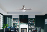 Hunter Creekside LED 52-in Satin Nickel Indoor Ceiling Fan with Light Kit, 5-Blade