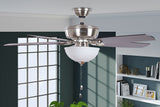 Hunter Creekside LED 52-in Brushed Nickel Indoor Ceiling Fan with Light Kit (5-Blade)