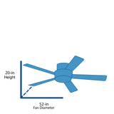 Harbor Breeze Newbern 52-in White Indoor Ceiling Fan with Light (5-Blade)