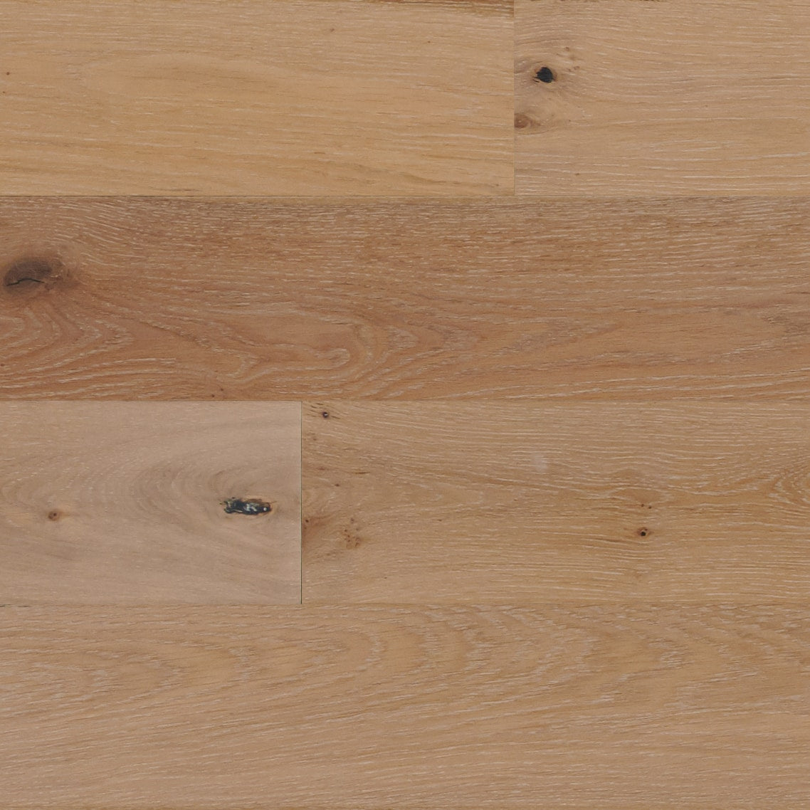 Bruce Nature of Wood Plus Soft Brown White Oak 6-1/2-in W x 7/16-in T x Varying Length Wirebrushed Engineered Hardwood Flooring (30.37-sq ft / Carton)