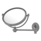 Allied Brass 8-in x 10-in Matte White Double-Sided Magnifying Wall-Mounted Vanity Mirror