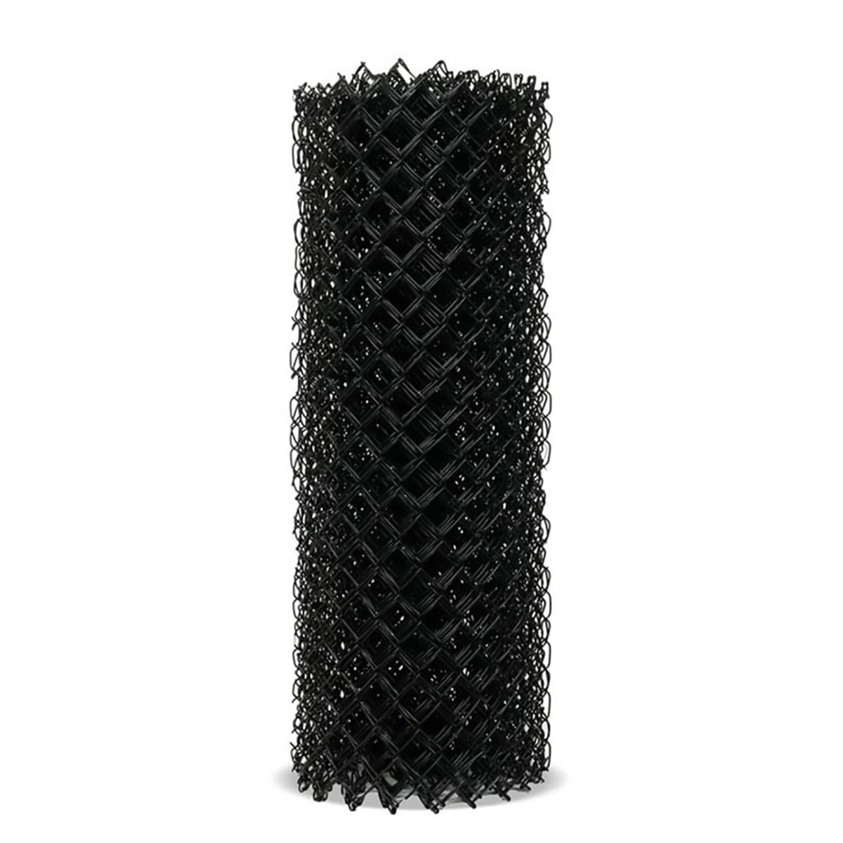 3-ft H x 50-ft L 9-Gauge Vinyl Coated Steel Chain Link Fence Fabric with Mesh Size 2-in