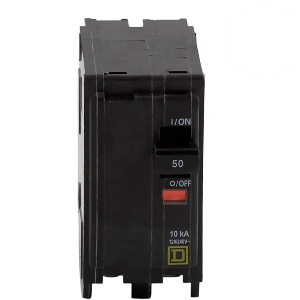Square D QO 50-Amp 2-Pole Standard Trip Circuit Breaker, 120/240V, 10kA