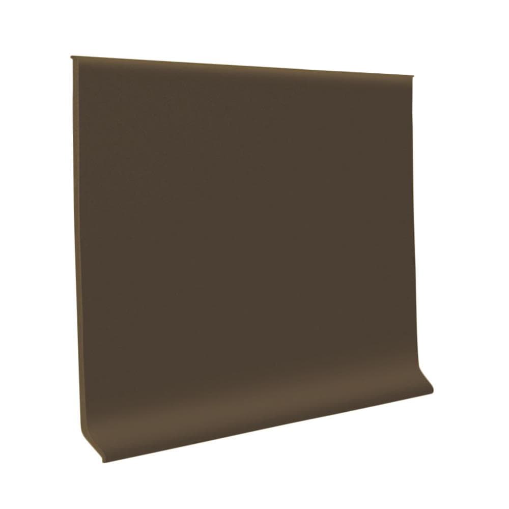 Flexco 4-in x 120-ft Chocolate Thermoplastic Rubber Wall Base (Floor Moulding Trim)