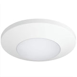 Progress Lighting 7.5-in Matte White Transitional Integrated LED Flush Mount Light, Wet Rated, 3000K