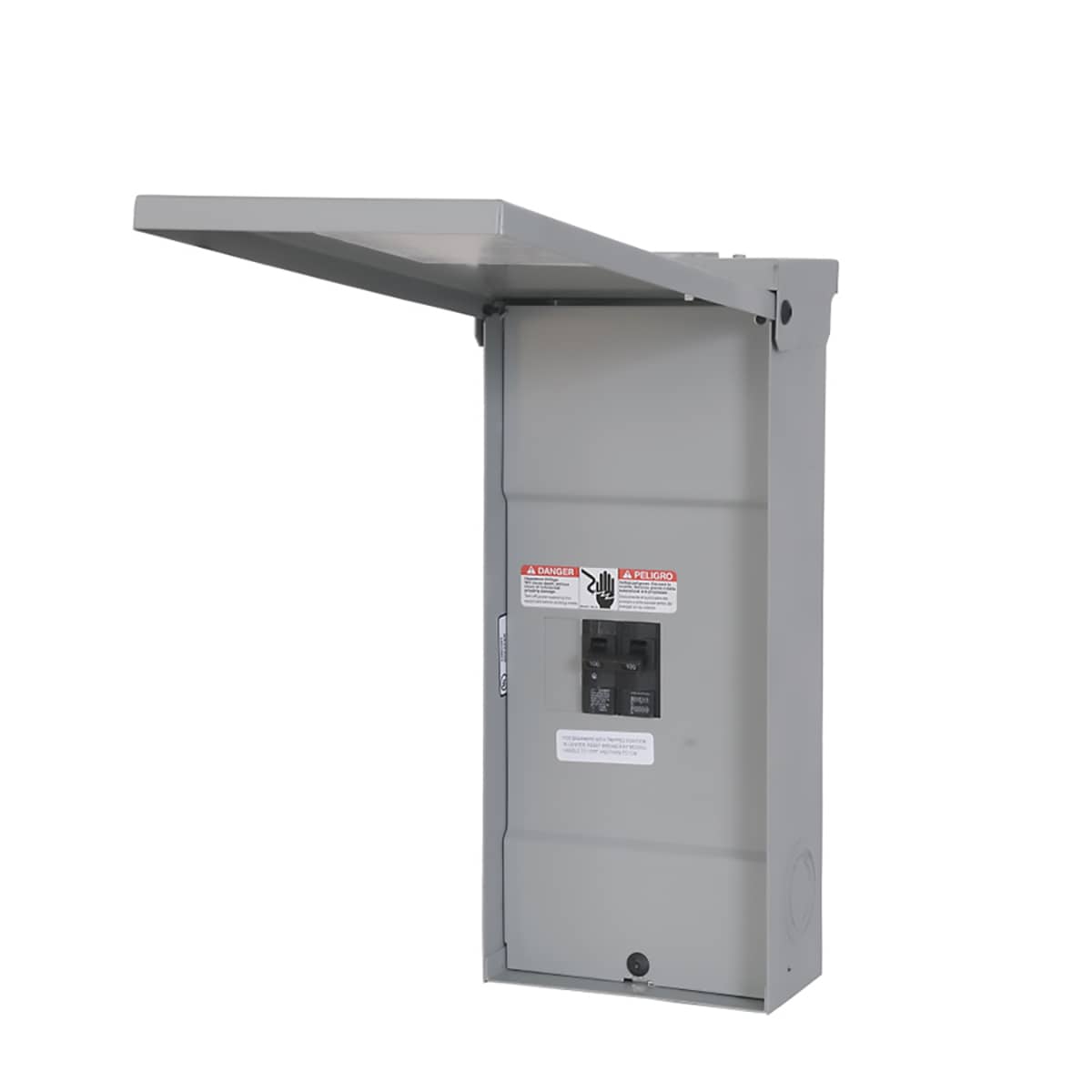 Siemens EQ 100-Amp 2-space load center - front view