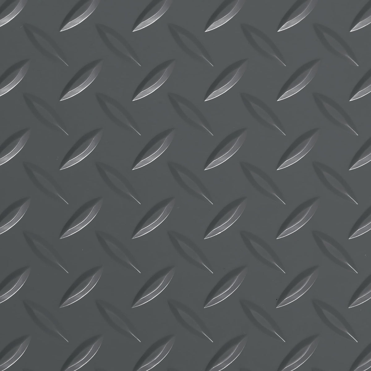 G-Floor Diamond Tread 5-ft x 10-ft Slate Grey Diamond Plate PVC Garage Floor Roll, 75-mil