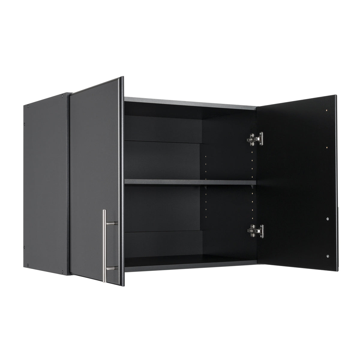 Prepac Elite 32-in W x 24-in H Wood Composite Black Wall-mount Utility Storage Cabinet
