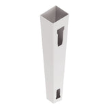 Freedom Emblem 9-ft H x 5-in W White Vinyl End Fence Post (Unassembled)