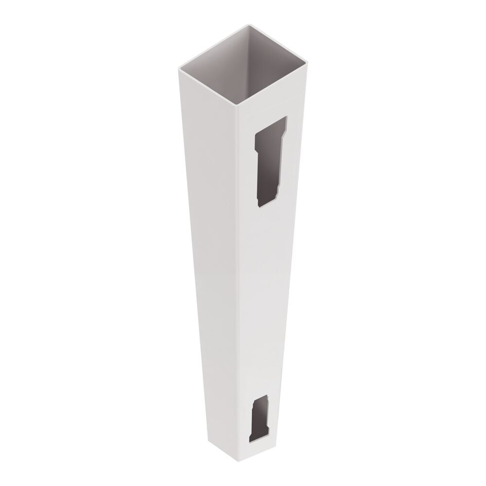 Freedom 8-ft H x 5-in W White Vinyl End Fence Post (Unassembled)