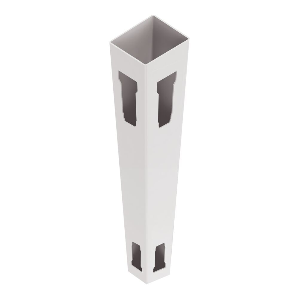 Freedom Everton 8-ft H x 5-in W White Vinyl Corner Fence Post (Unassembled)