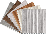 Perfection Floor Tile Sample — Coastal Collection Seaport/Satin Water-Resistant Wood-Look Interlocking Vinyl Tile, 20‑mil Wear Layer