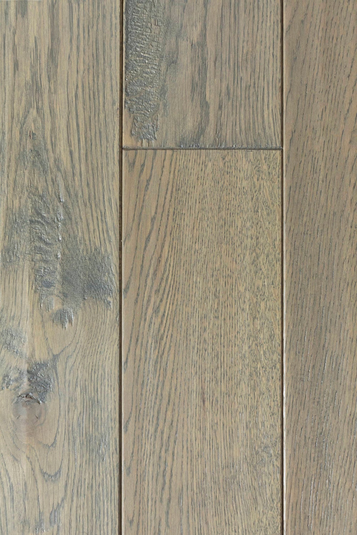 Green Leaf Oak Smokey Grey hardwood flooring — primary plank view