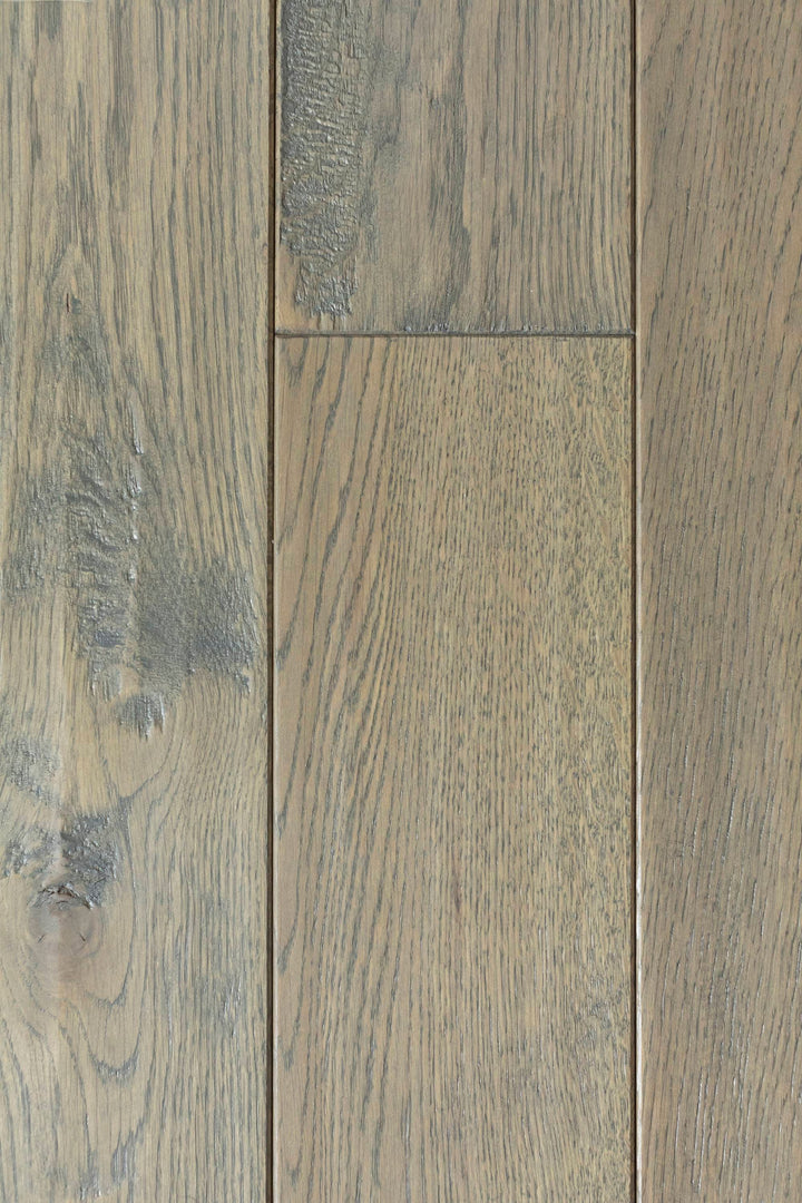 Green Leaf Oak Smokey Grey hardwood flooring — primary plank view