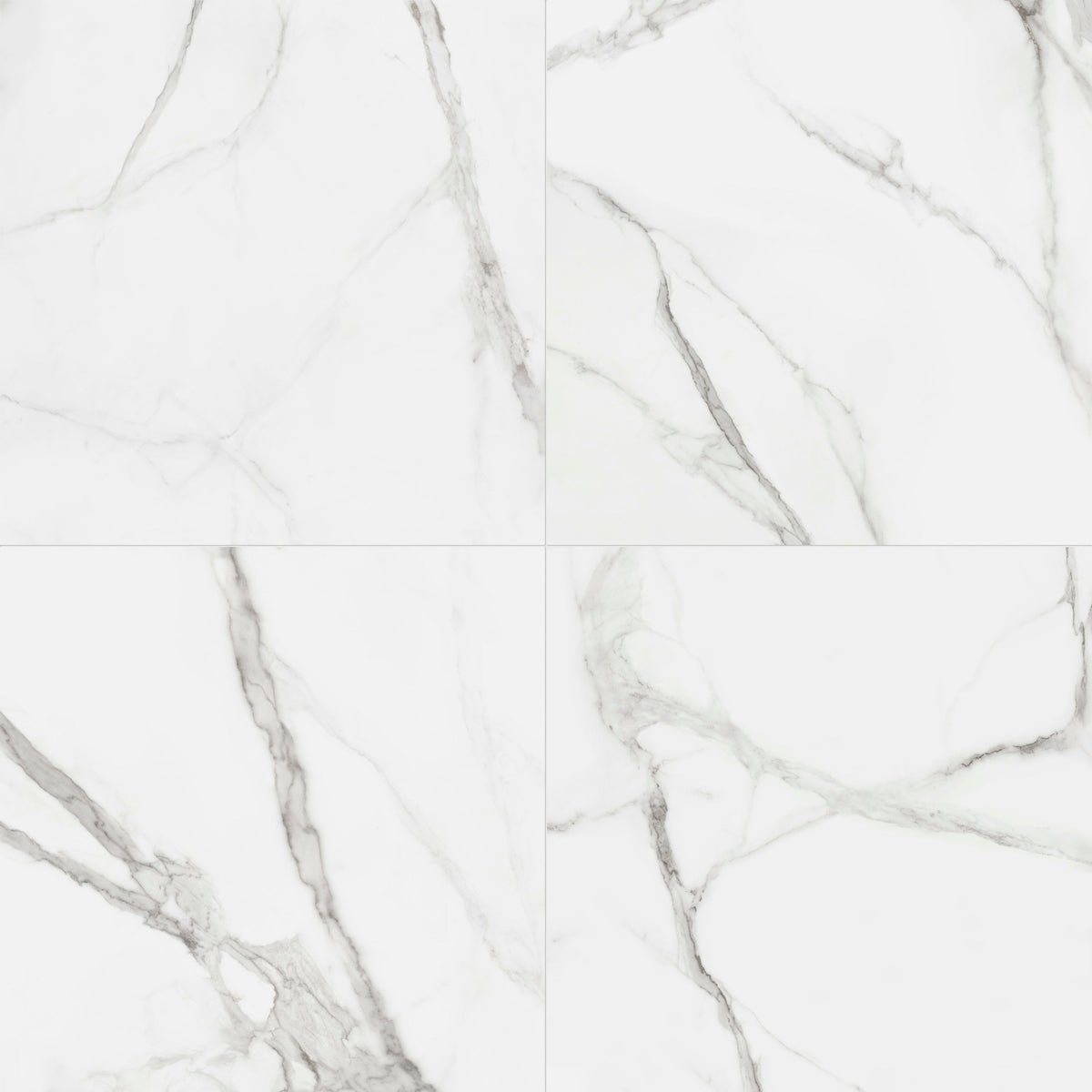 Satori Regent Calacatta 32-in x 32-in Polished Porcelain Marble Look Floor and Wall Tile (13.78-sq. ft/ Carton)