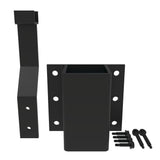 Freedom 9-in x 6.125-in Matte Black Aluminum Fascia Mount Bracket