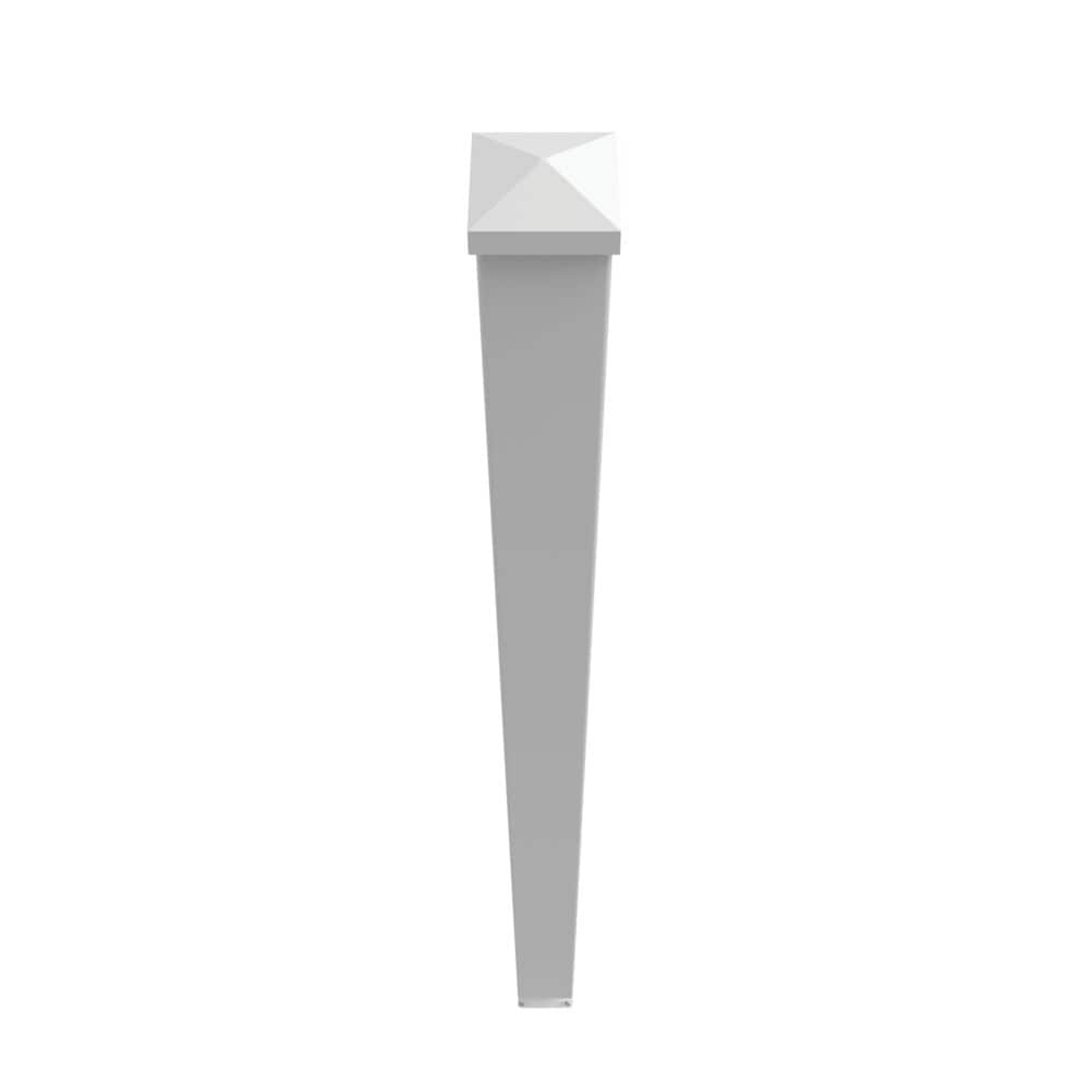 Freedom 2.5-in x 2.5-in x 4-ft White Aluminum Deck Post