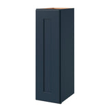 allen + roth Port 9-in W x 30.125-in H x 12-in D Navy Wall Fully Assembled Cabinet (Flat Panel Shaker Door Style)