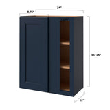 allen + roth Port 33-in W x 34.5-in H x 24-in D Navy Blind 1-Drawer Base Fully Assembled Cabinet (Flat Panel Shaker Style)