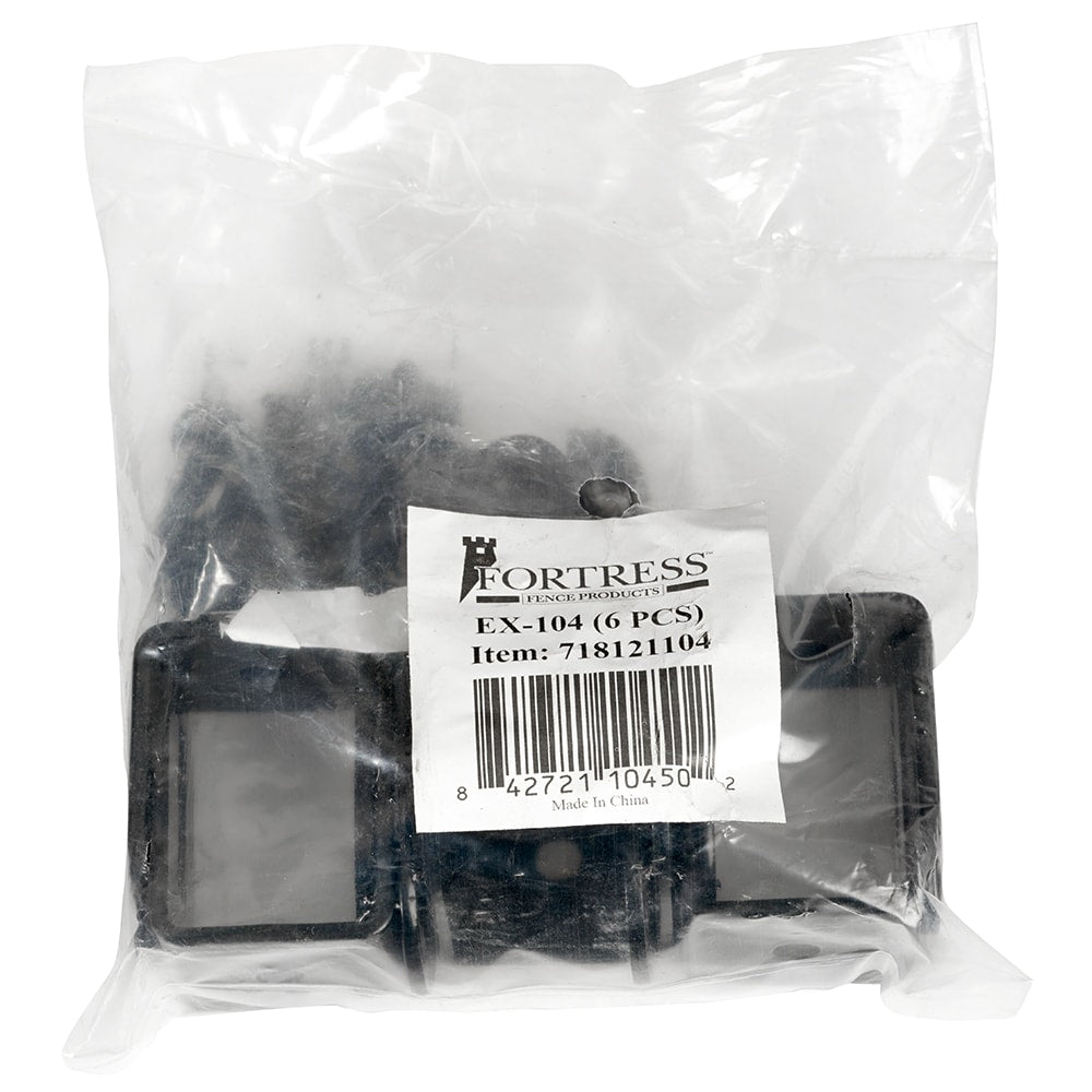 Fortress Building Products Versai 1-in Gloss Black Metal Fasteners For Metal Fence 6-Pack