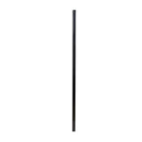 Fortress Building Products Versai 7-ft H x 2-in W Gloss Black Galvanized Steel Spaced Picket Privacy Fence Post