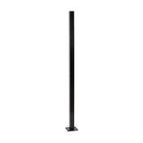 Fortress Building Products Versai 4-ft H x 2-in W Gloss Black Galvanized Steel Spaced Picket Privacy Fence Post