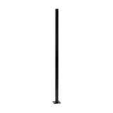 Fortress Building Products Versai 5-ft H x 2-in W Gloss Black Galvanized Steel Spaced Picket Privacy Fence Post