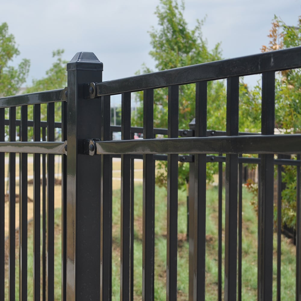 Fortress Building Products 2-in W x 2-in L Aluminum Fence Post Cap- Fits Common Post Measurement: 2-in x 2-in