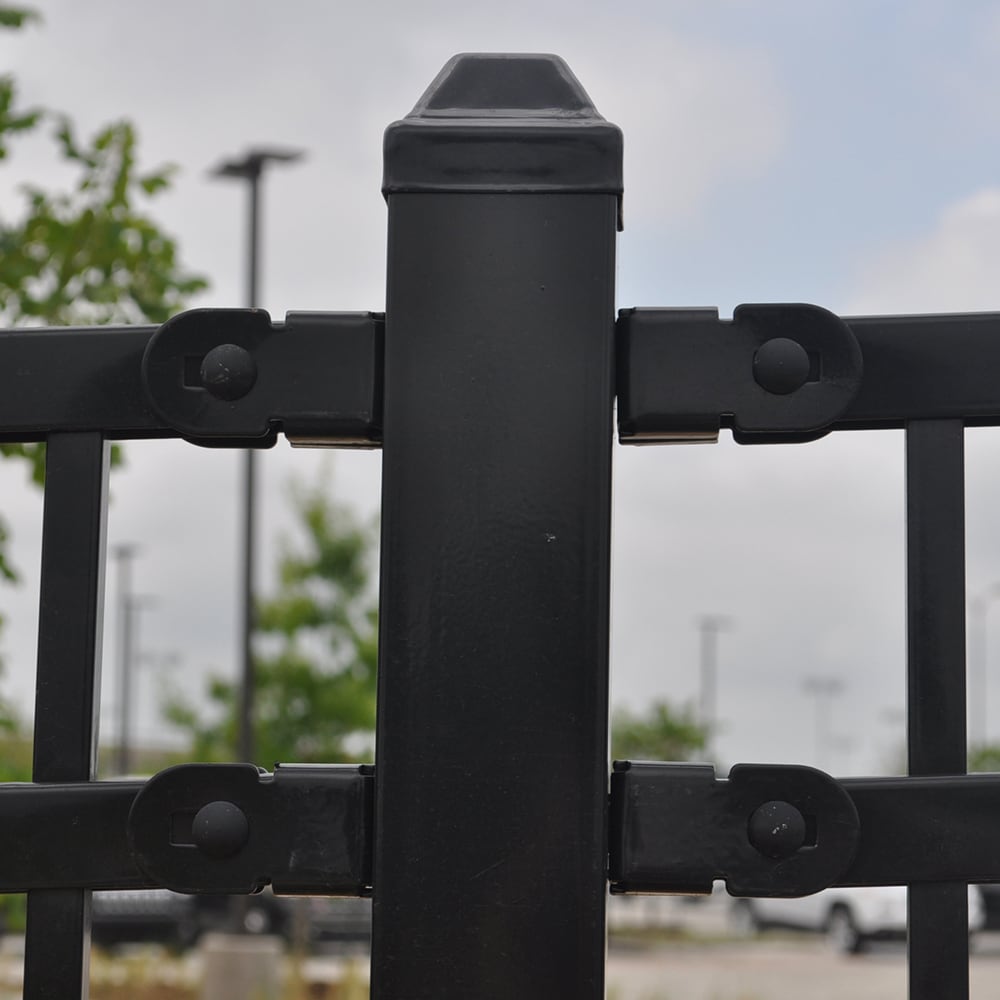 Fortress Building Products 2-in W x 2-in L Decorative Metal Fence Post Cap- Fits Common Post Measurement: 2-in x 2-in