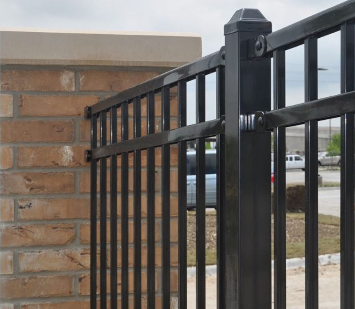 Fortress Building Products 2-in W x 2-in L Decorative Metal Fence Post Cap- Fits Common Post Measurement: 2-in x 2-in